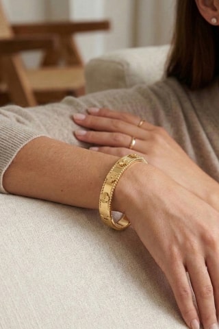 Open Armband - Doublé Geelgoud