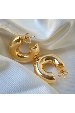 Oorbellen - Messing Doublé Goud 