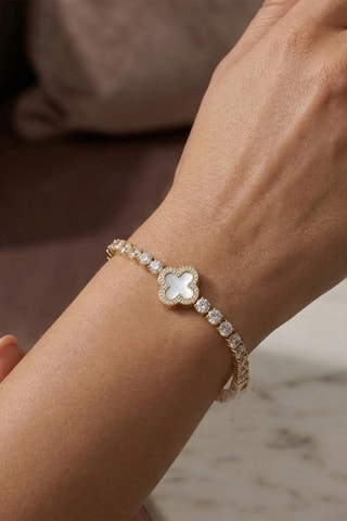 Armband - Doublé Geelgoud en Zirkonia’s