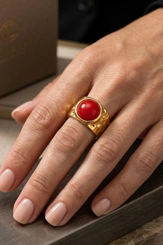Anello - Placcato oro giallo