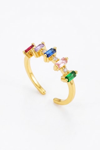 Ring - Doublé Geelgoud en Zirkonia’s