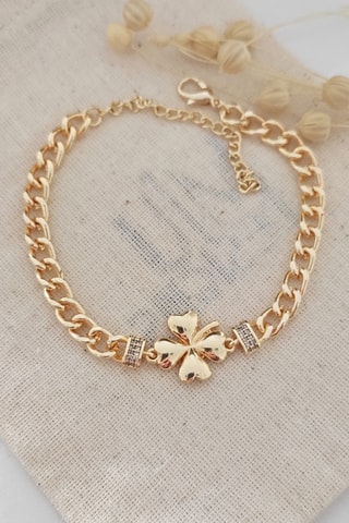 Armband van Verguld Metaal Zirkonia’s