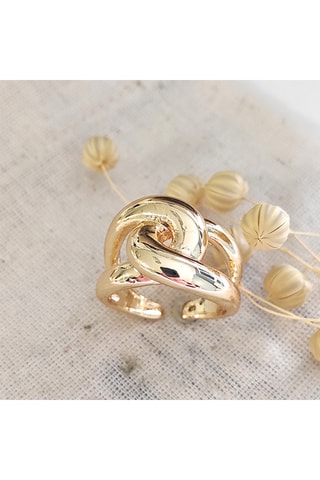 Verstelbare Ring - Messing Doublé Goud