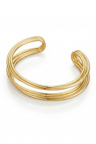 Open Armband - Doublé Geelgoud