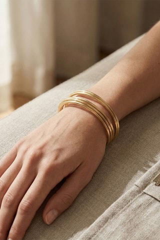 Open Armband - Doublé Geelgoud