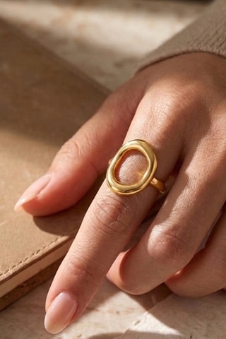 Anello - Placcato oro giallo