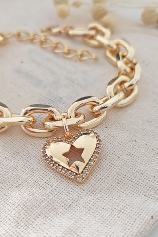 Armband van Verguld Metaal Zirkonia’s