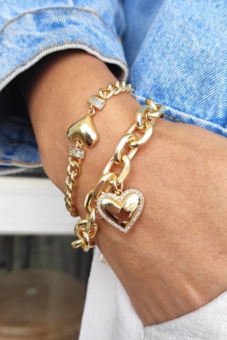 Armband van Verguld Metaal Zirkonia’s