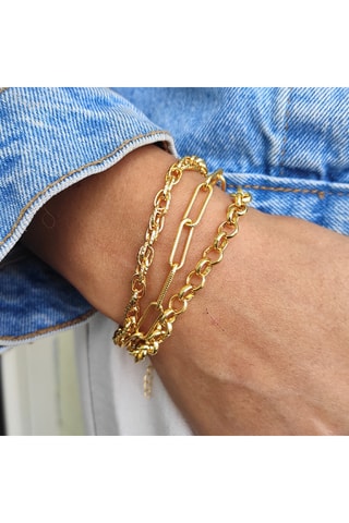 Armband - Verguld Messing met Fijn Goud 