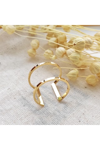 Verstelbare Ring - Messing Doublé Goud