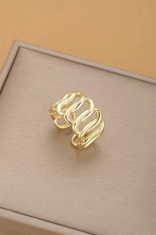 Anello - Placcato oro giallo