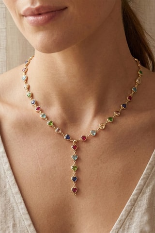 Ketting - Doublé Geelgoud en Zirkonia’s