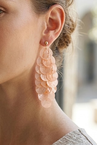 Oorbellen - Roze en Goudkleurig