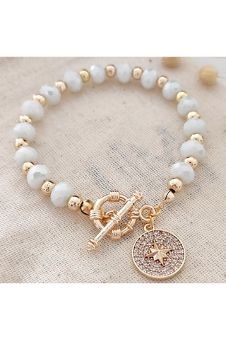 Kralenarmband - Messing Doublé Goud