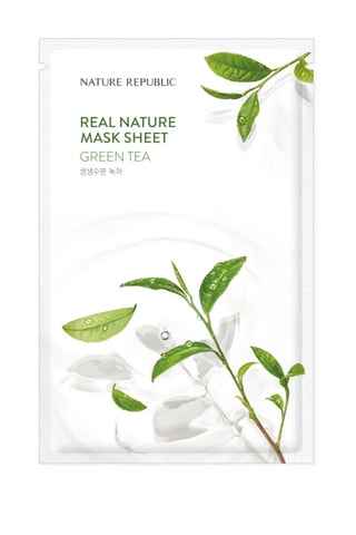 Masque en tissu thé vert real nature - 23 ml