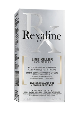 Sérum anti-rides nourrissant line killer rich Rexaline - Peaux matures - 30 ml