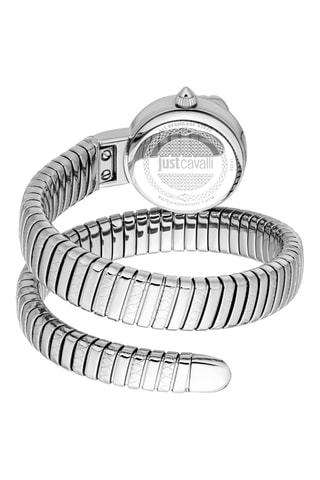 Stalen Quartz Horloge - Zilverkleurig en Roze