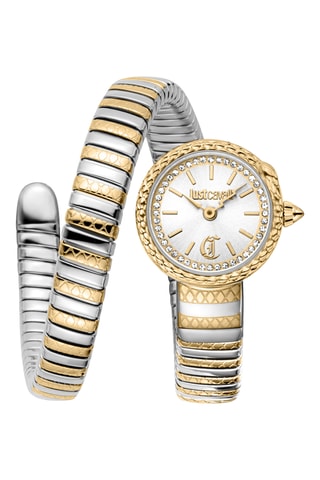Stalen Quartz Horloge - Zilverkleurig en Goudkleurig
