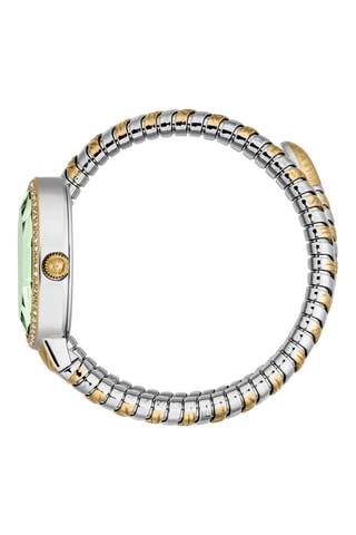 Stalen Quartz Horloge - Zilverkleurig en Goudkleurig