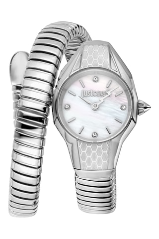 Stalen Quartz Horloge - Zilverkleurig en Wit