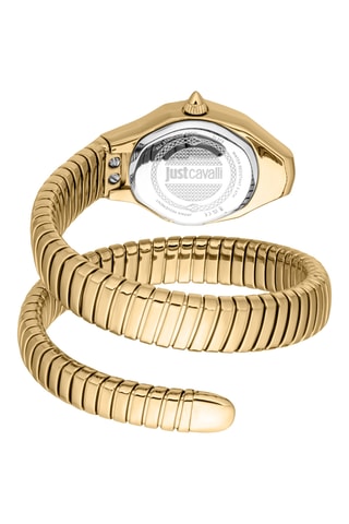 Stalen Quartz Horloge - Goudkleurig en Groen