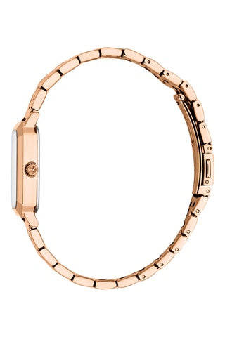 Stalen Quartz Horloge - Roségoudkleurig en Zilverkleurig