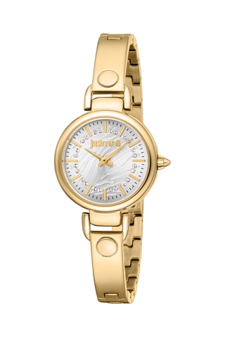 Stalen Quartz Horloge - Goudkleurig en Zilverkleurig