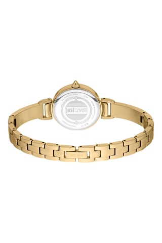 Stalen Quartz Horloge - Goudkleurig en Groen