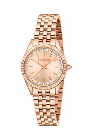 Stalen Quartz Horloge - Roségoudkleurig