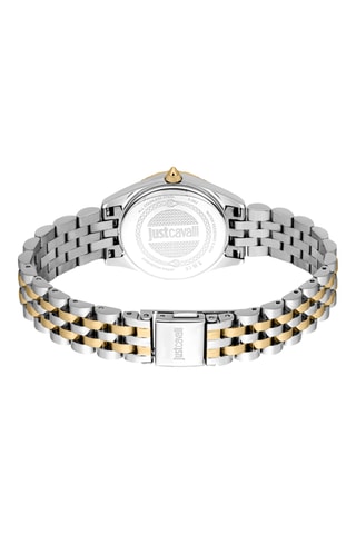Stalen Quartz Horloge - Zilverkleurig en Goudkleurig