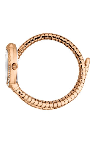 Stalen Quartz Horloge - Roségoudkleurig en Zilverkleurig