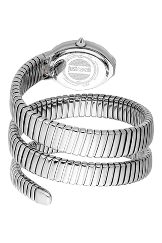 Stalen Quartz Horloge - Zilverkleurig en Roze
