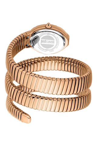 Stalen Quartz Horloge - Roségoudkleurig en Blauw