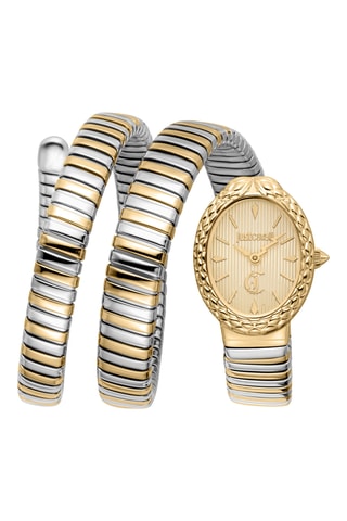 Stalen Quartz Horloge - Zilverkleurig en Goudkleurig