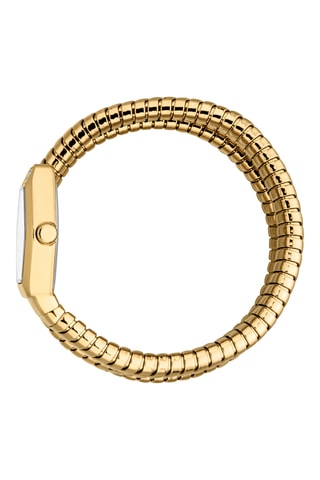 Stalen Quartz Horloge - Goudkleurig en Zilverkleurig