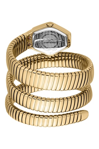 Stalen Quartz Horloge - Goudkleurig en Groen