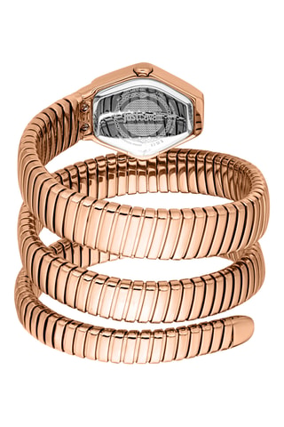 Stalen Quartz Horloge - Roségoudkleurig en Zilverkleurig
