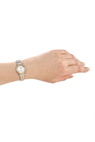 Stalen Quartz Horloge - Zilverkleurig en Goudkleurig