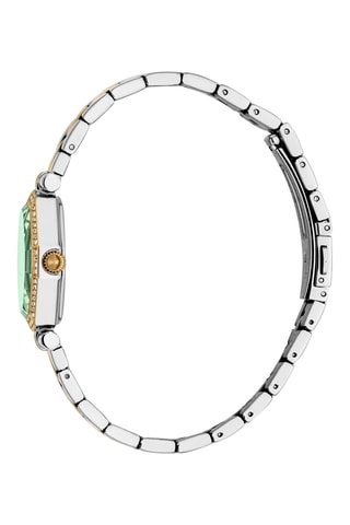 Stalen Quartz Horloge - Zilverkleurig en Goudkleurig