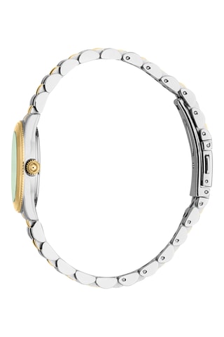 Stalen Quartz Horloge - Zilverkleurig en Goudkleurig