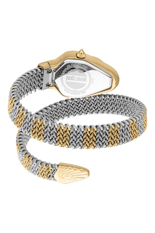 Stalen Quartz Horloge - Zilverkleurig en Goudkleurig