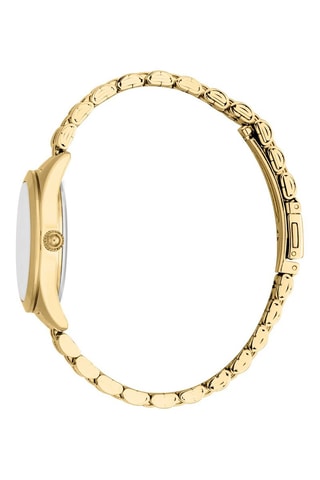 Stalen Quartz Horloge - Goudkleurig en Zilverkleurig