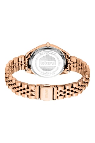Stalen Quartz Horloge - Roségoudkleurig en Groen