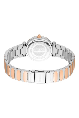 Stalen Quartz Horloge - Zilverkleurig en Roségoudkleurig