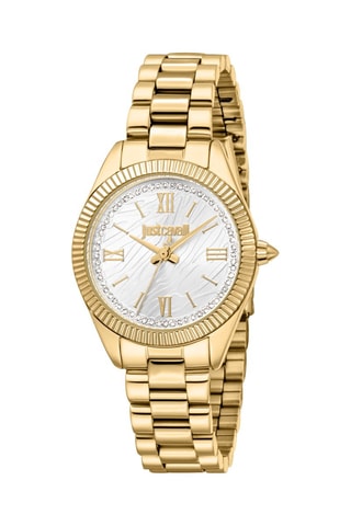 Stalen Quartz Horloge - Goudkleurig en Zilverkleurig