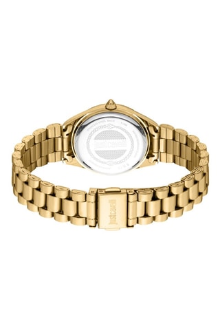Stalen Quartz Horloge - Goudkleurig en Groen