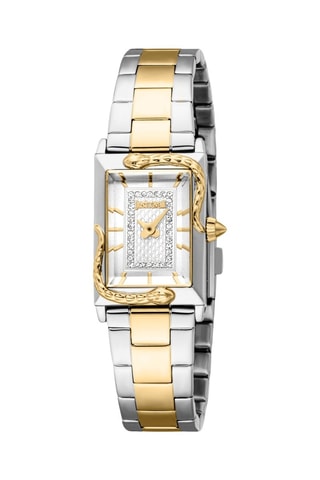 Stalen Quartz horloge met Tsjechische Kristallen