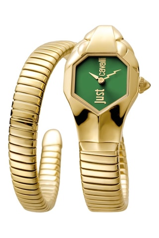Stalen Quartz Horloge Just Glam - Goudkleurig