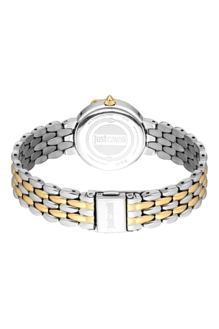 Stalen Quartz Horloge - Zilverkleurig en Goudkleurig