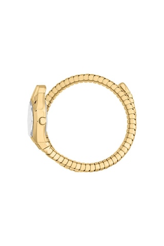 Stalen Quartz Horloge met Tsjechische Kristallen Gemma - Goudkleurig en Zilverkleurig
